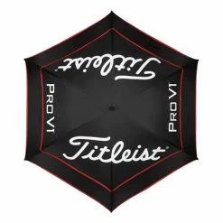 Titleist Tour Double Canopy Umbrella Black - Red -Golf Accessories Sales Store TA20TDCU001 2 L