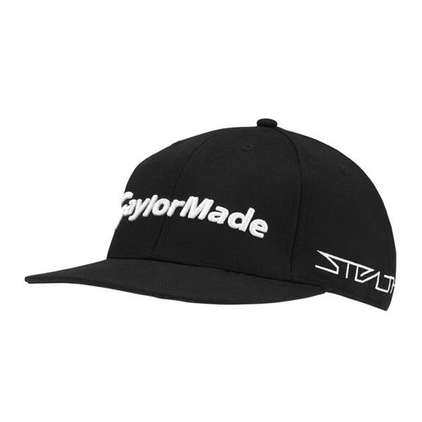 TaylorMade Tour Flatbill Cap Black 3 TaylorMade Tour Flatbill Cap Black