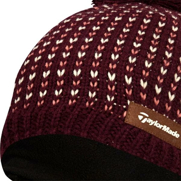 TaylorMade Ladies Beanie Burgundy 4 TaylorMade Ladies Beanie Burgundy - Image 2