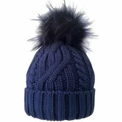 Surprizeshop Waterproof Bobble Hat Navy