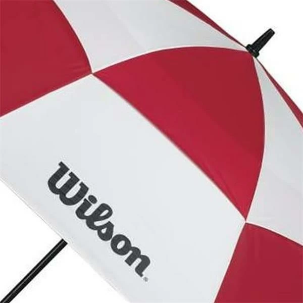 Wilson 62" Staff Double Canopy Umbrella Red - White 4 Wilson 62" Staff Double Canopy Umbrella Red - White - Image 2