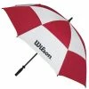 Wilson 62" Staff Double Canopy Umbrella Red - White -Golf Accessories Sales Store WI5H502REDWHOS L